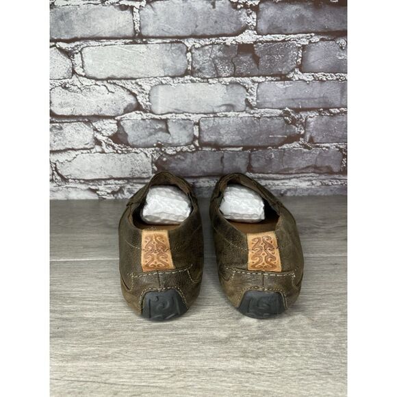 Olukai Akepa Moc Brown Leather Boat Slip On Moccasin Loafer Shoes Men 9M US/42EU - Picture 4 of 16